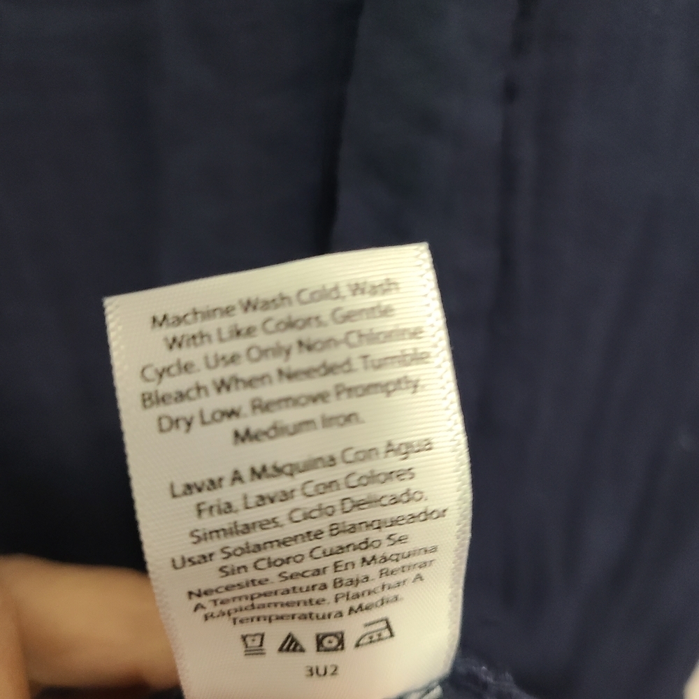 Time and Tru Deep Blue Cotton‎ Midi Tiered Dress NWT - Picture 12 of 16